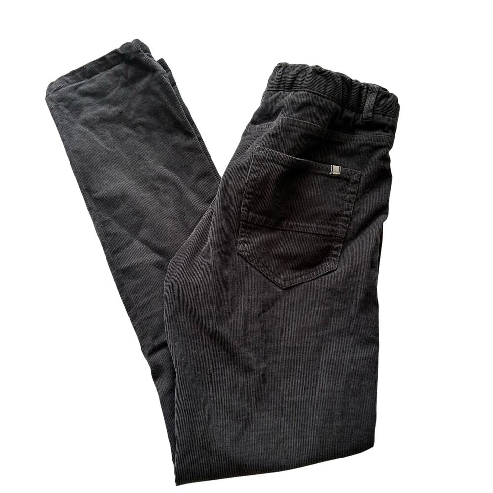 Zara Boys Grey Corduroy Pants - Adjustable Tabs, 11-12